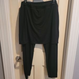 Eileen Fisher Black Skirted Leggings